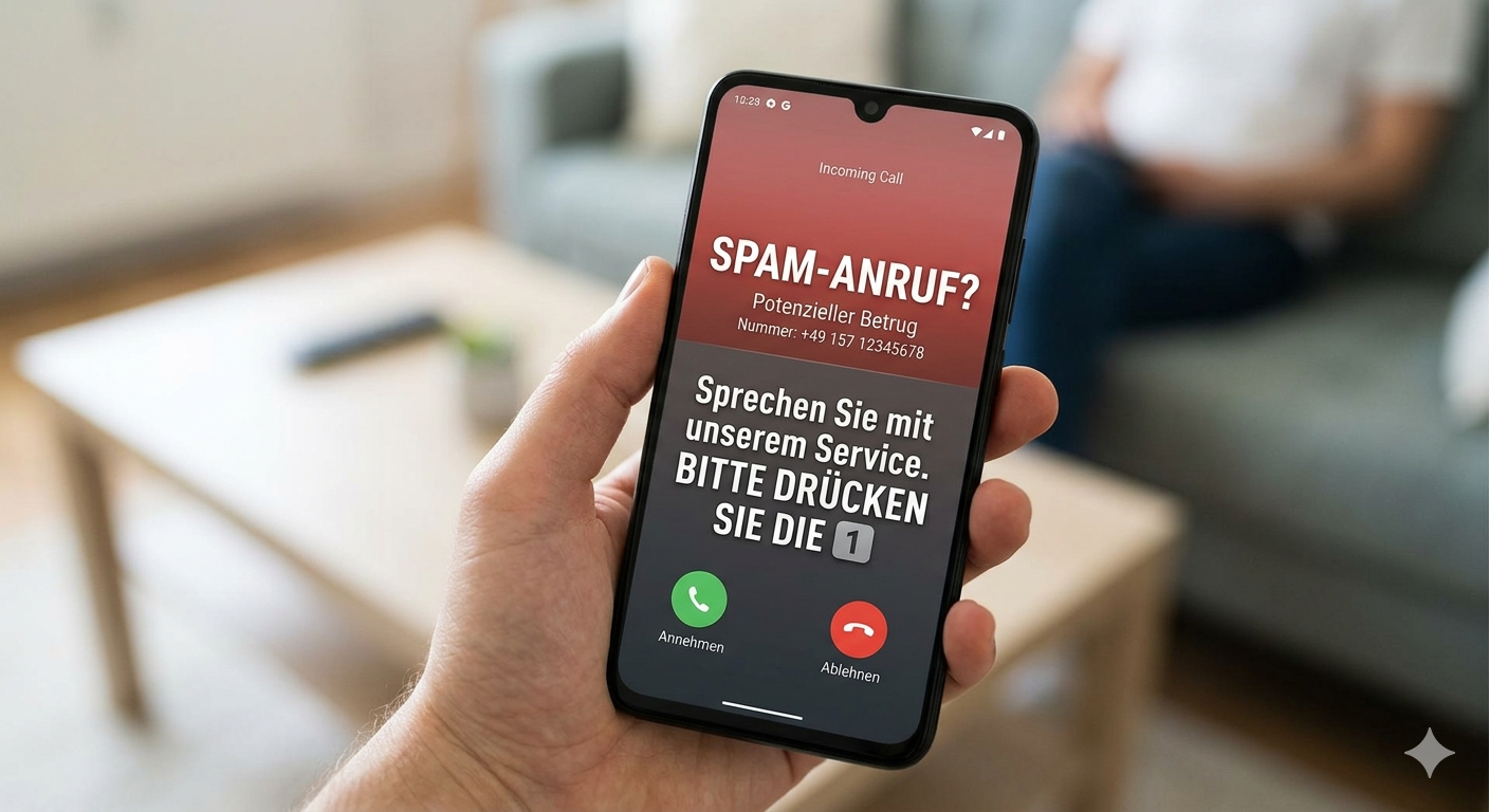 Spam-Anrufe „Bitte drücken Sie die 1“ – so funktioniert die Maschen