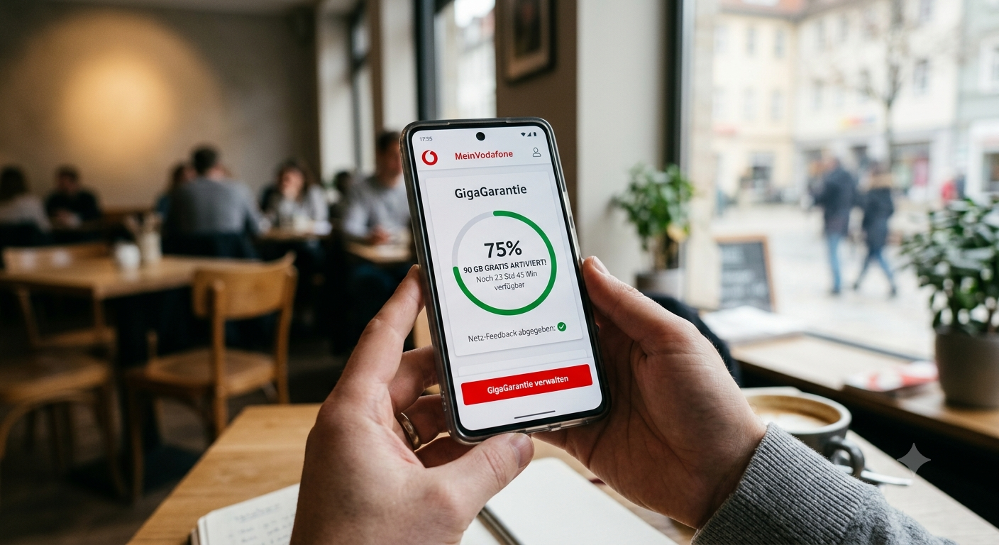 Vodafone GigaGarantie – so bekommt man die 90GB als Wiedergutmachung für schlechtes Netz