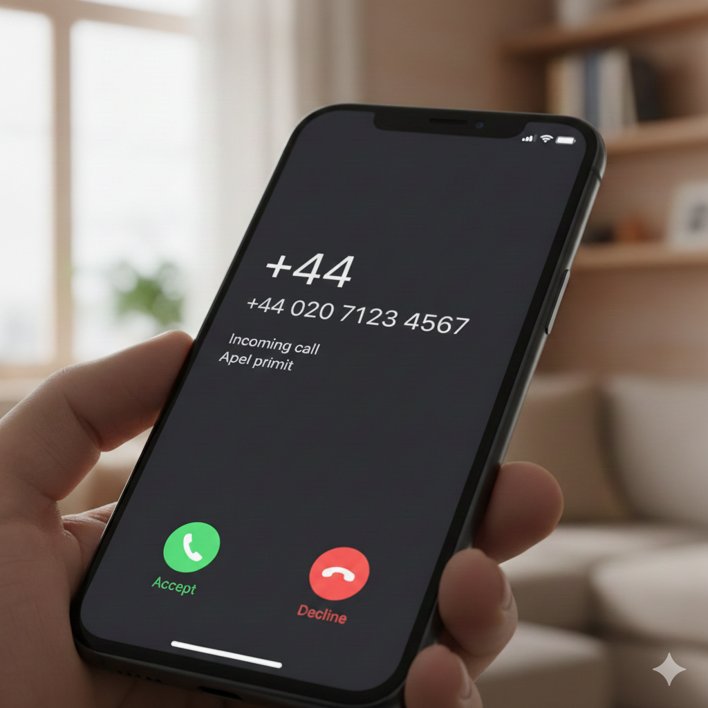 WARNUNG: Anrufe mit der Vorwahl 0044 (+44) können Spam sein!