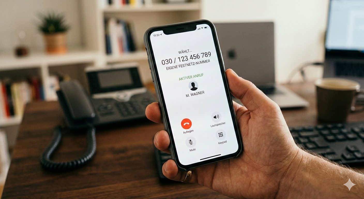 Kann man eine Festnetz-Nummer auf dem Handy nutzen?